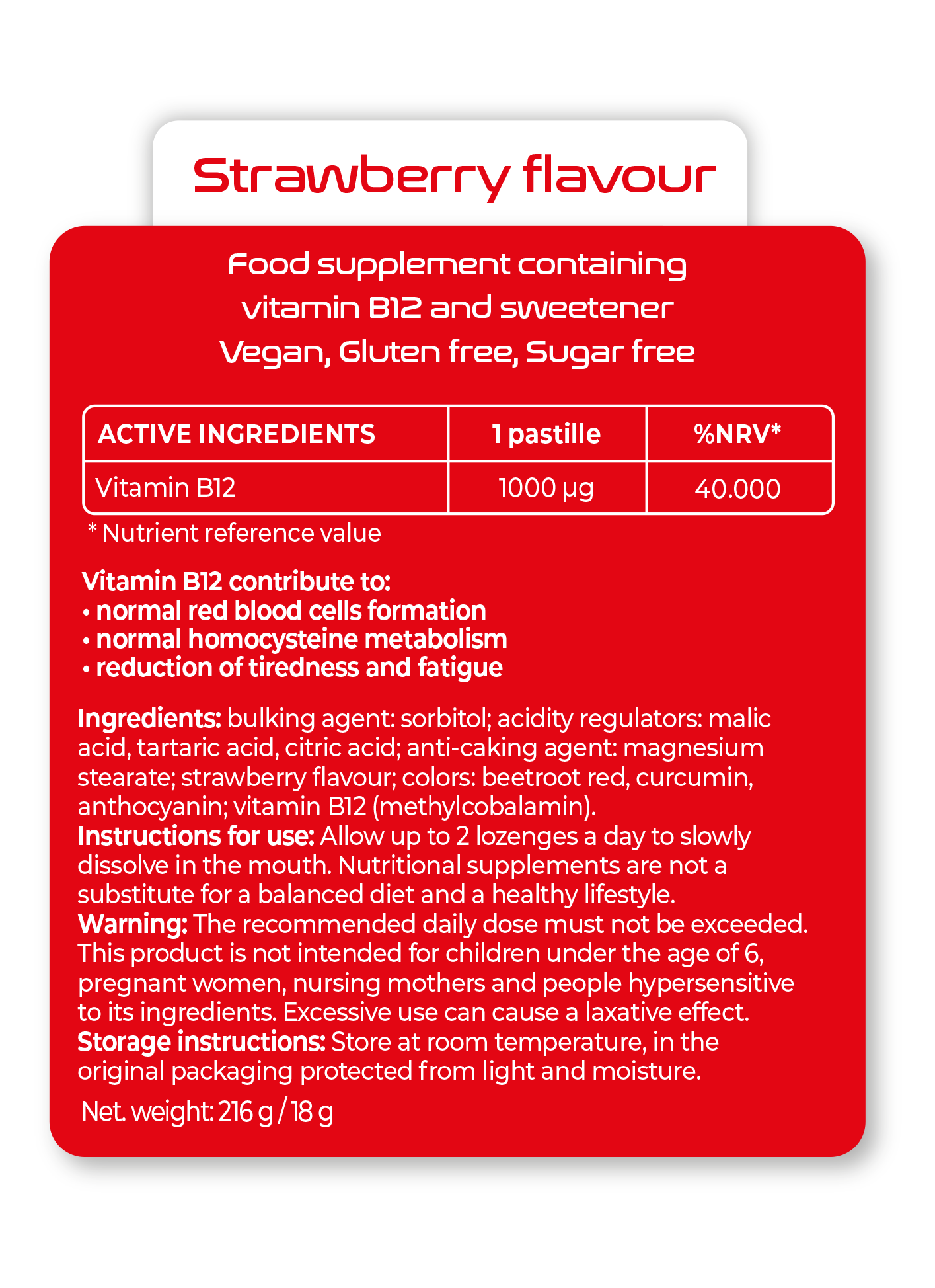 Vitamin B12 - Strawberry